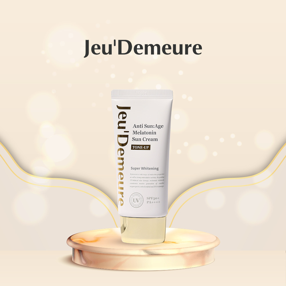 Kem chống nắng melatonin Tone Up SPF 50+++ 50g - Jeu’Demeure