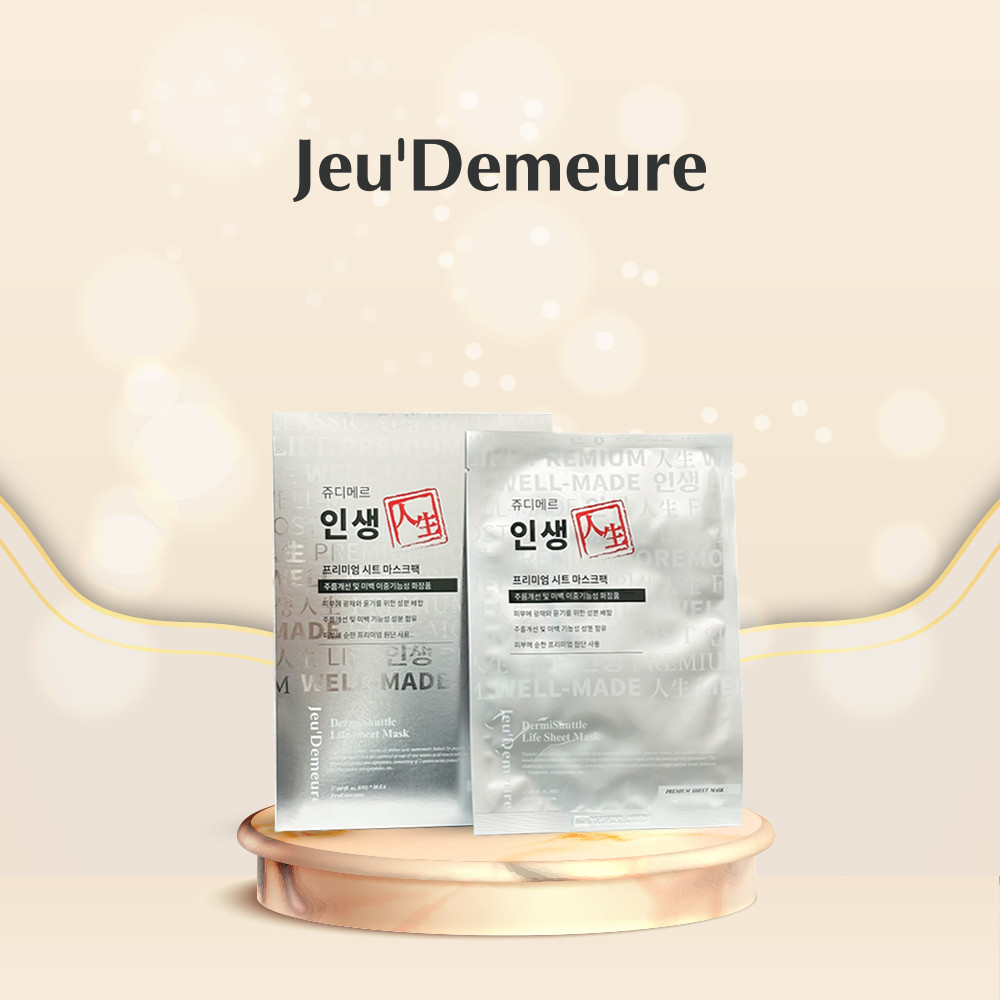 Mặt nạ dưỡng trắng, căng bóng da - Jeu’Demeure Dermishuttle Life Sheet Mask